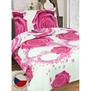 ROSE ružová 140x200cm bavlnené obliečky