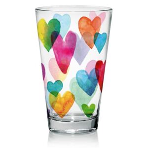 6-dielna sada pohárov, 310 ml, Love Rainbow