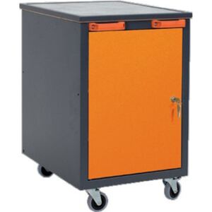 NABBI A1 mobilný kontajner k pracovnému stolu na kolieskach grafit / oranžová