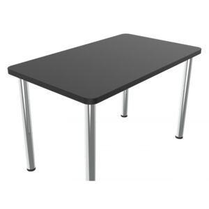 Jedálenský stôl 120 x 70 cm obdĺžnik rovné nohy - Oblé
