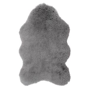 Sivý kožušinový koberec Ranto Soft Bear, 70 × 105 cm
