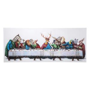 KARE DESIGN Obraz s ručnými ťahmi Last Supper 100 × 240 cm