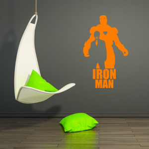 GLIX Avengers Iron Man - samolepka na stenu Oranžová 90x55 cm