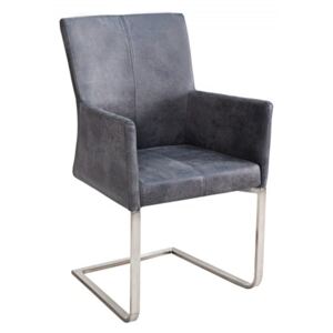 Samson konzolová jedálenska stolička vintage sivá