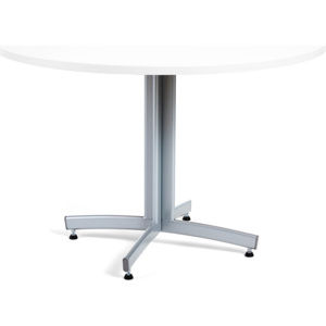 Okrúhly jedálenský stôl Sanna, Ø 1100 x V 720 mm, biela / sivá