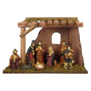 Vianočný Betlehem drevený s oknom 30cm