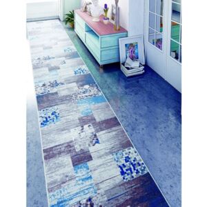 Modrý koberec Muriel Sento, 80 × 160 cm