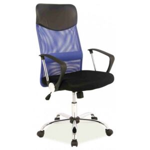 WP Q-025 kancelárska stolička čierny/modrý