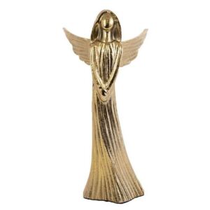 Kovový bronzový anjel Anael - 11*10*21 cm