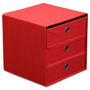 MÖBELIX Zásuvkový Box Lisa červená 32/32/32 cm