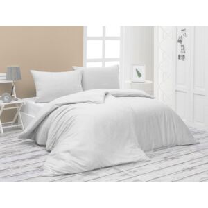 Matějovský Bambusové posteľné obliečky Sofie White, Bambusový damašok, 1x70x90/1x140x220cm, Novinka