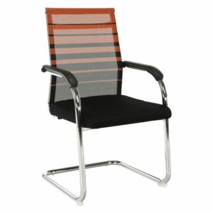 Zasadacia stolička, oranžová/čierna, ESIN