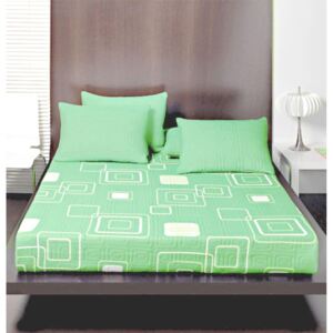 Forbyt prikrývka na posteľ s návleky, yanni, zelený, 240 x 260 cm 240 x 260 cm + 2 ks 40 x 40 cm