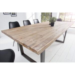Jedálenský stôl Wotan Agát Teak bielený 100 x 200cm »
