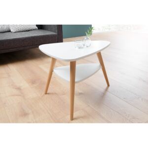 Biely drevený konferenčný stolík Scandinavia 42 x 56 cm »