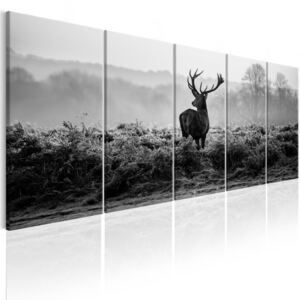 Obraz na plátne Bimago - Grey Reality 200x80 cm