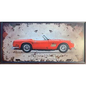 Ceduľa Ferrari 250 GT Spyder 30,5cm x 15,5cm Plechová tabuľa