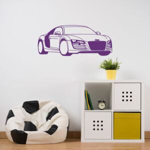 GLIX Audi - nálepka na stenu Fialová 120 x 50 cm