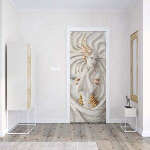 GLIX Fototapeta na dvere - 3D Classical Woman Stone Swirls