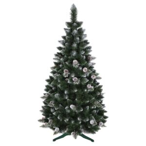 Krásna umelá vianočná borovica so šiškami 180 cm Zelená