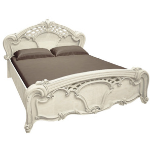 Manželská posteľ PAPAYA + rošt + matrac DE LUX, 180x200, radica béžová