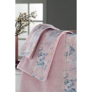 Soft Cotton Osuška a uterák HENA v darčekovom balení Staroružová Sada (50x100cm, 75x150cm)