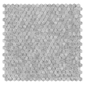 DUNIN - Allumi Silver Hexagon 14 Kovová mozaika DUNIN (30 x 30cm/1ks)