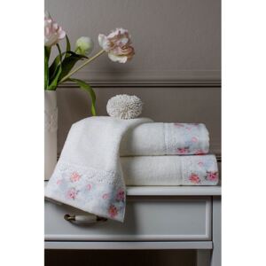 Soft Cotton Osuška a uterák VENICE v darčekovom balení Smotanová Sada (50x100cm, 75x150cm)