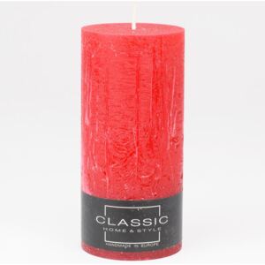 Sviečka valec rustic classic 70/150 červený