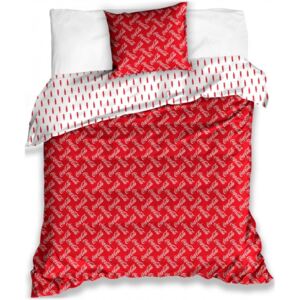 Carbotex · Saténové posteľné obliečky Coca-Cola - 100% bavlna - 70 x 90 cm + 140 x 200 cm