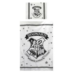 Setino Bavlnené obliečky Harry Potter \"HOGWARTS\" - biela 140x200, 70x90