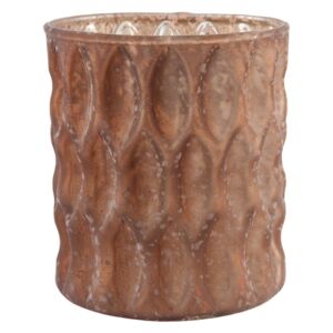 Bronzovo hnedý svietnik na čajovú sviečku - Ø 8 * 9 cm