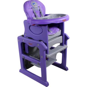 Detská jedálenská rozkladacia stolička ARTI Cesar II 006 New Violet Gray Bunny