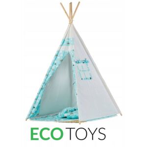 Eco Toys stan teepee Modrý obláčik 01