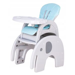 Eco Toys Jedálenská stolička 3v1 D02-2 - modrá