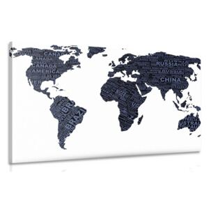 Obraz mapa sveta