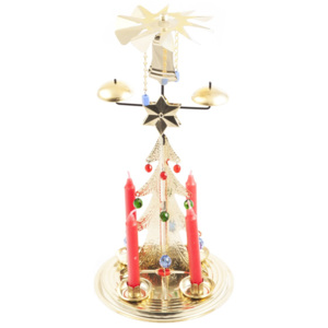 Tradičné anjelské zvonenie Stromček zlatá, 30 cm