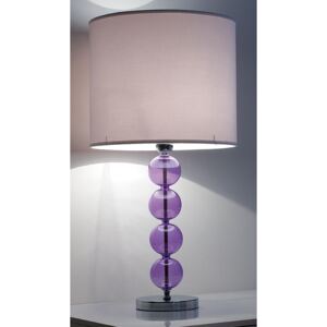 Stolná lampa LAMPADE LU1085 E27/60W fialová D35cm H70cm
