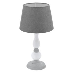 Eglo Vintage 43248 LARACHE 1 Stolová lampa E14 1X40W šedá, biela/šedá