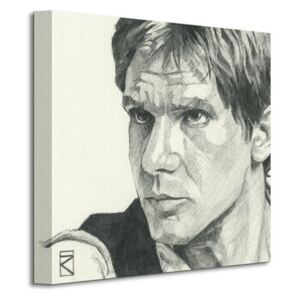 Obraz na plátne Star Wars Han Solo Sketch 30x30cm WDC91214