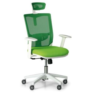 B2B Partner Kancelárska stolička UNO, zelená/biela + Záruka 7 rokov