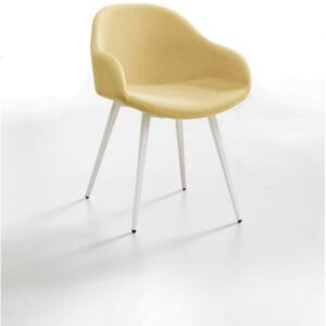 SONNY PB dizajnová stolička s podrúčkami kovová podnož MIDJ - Cat.A - kovová MT – chrom