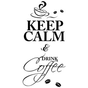Nálepka na stenu Keep calm drink coffee 50x100cm NS3507A_1FZ