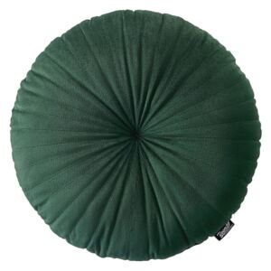 Rustikálny zelený dekoratívny okrúhly vankúš 45 cm Zelená