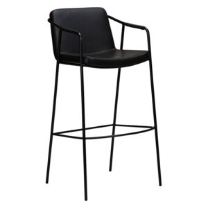 Čierna barová stolička v imitácii kože DAN-FORM Denmark Boto