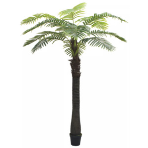 Umelá rastlina, palma s kvetináčom 310 cm zelená
