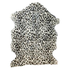Koberec kozej kože leopard hnedý (capra aegagrus hircus) - 60 * 90 * 2cm