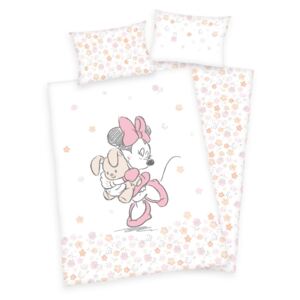 Herding Detské bavlnené obliečky do postieľky Minnie Mouse, 100 x 135 cm, 40 x 60 cm