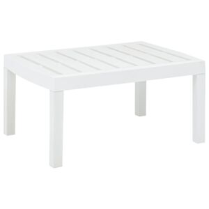 Záhradný stolík, biely 78x55x38 cm, plast