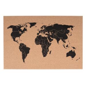 PRESENT TIME Korková mapa sveta